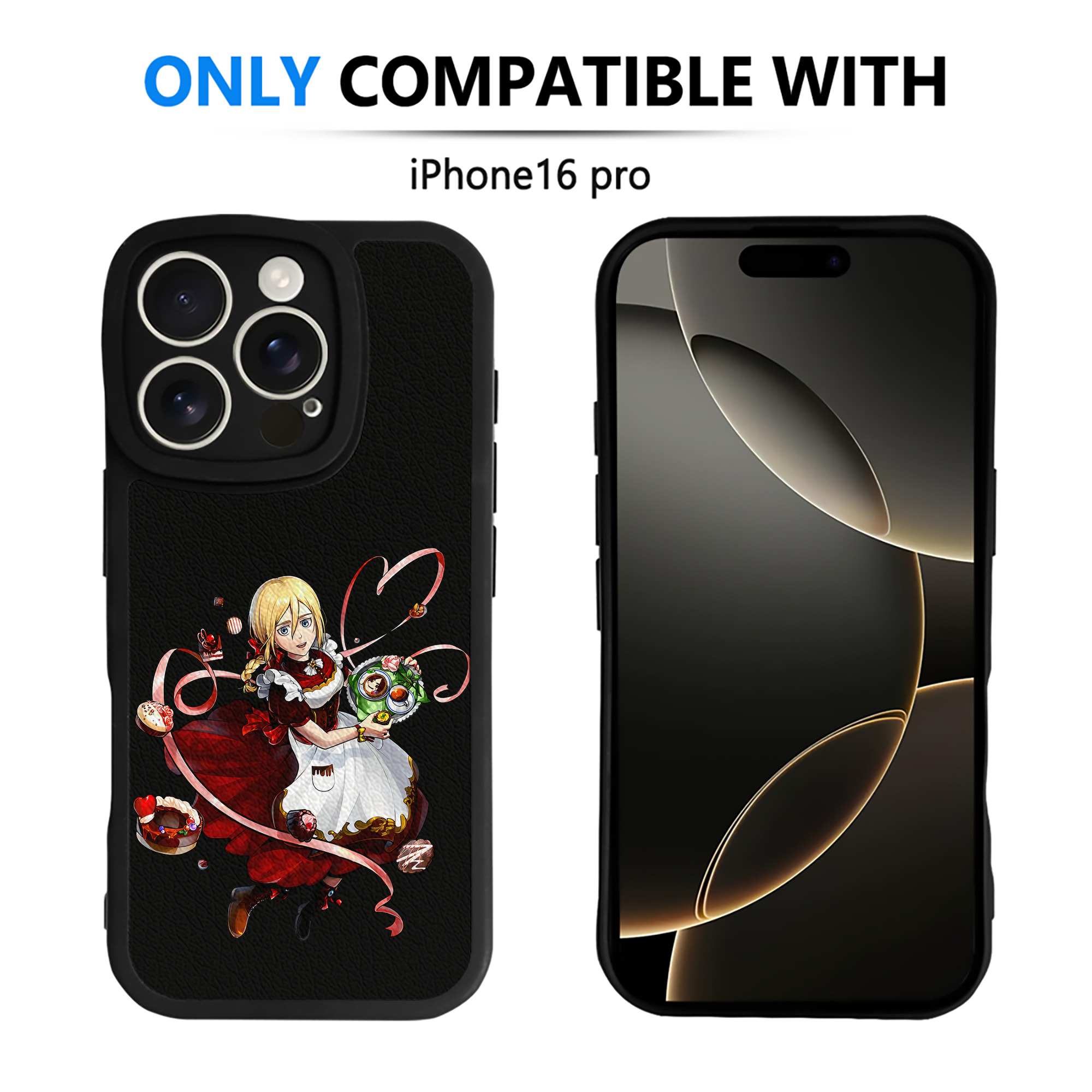（画像用） 進撃の巨人 クリスタ·レンズ Attack on Titan Christa Lenz 【iPhone 16シリーズ対応】シリコンスマホケース（レザー調） 材質：シリコン